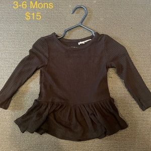 Black Ribbed long sleeve